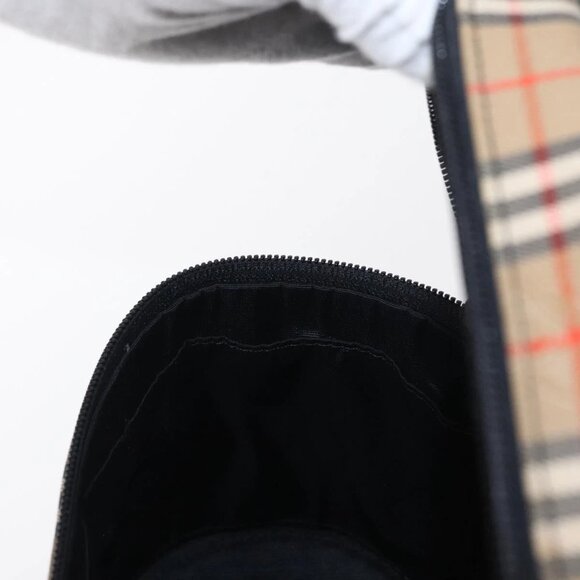 Authentic BURBERRY Nova Check Vanity Hand Bag bst384-121825 - Picture 14 of 16